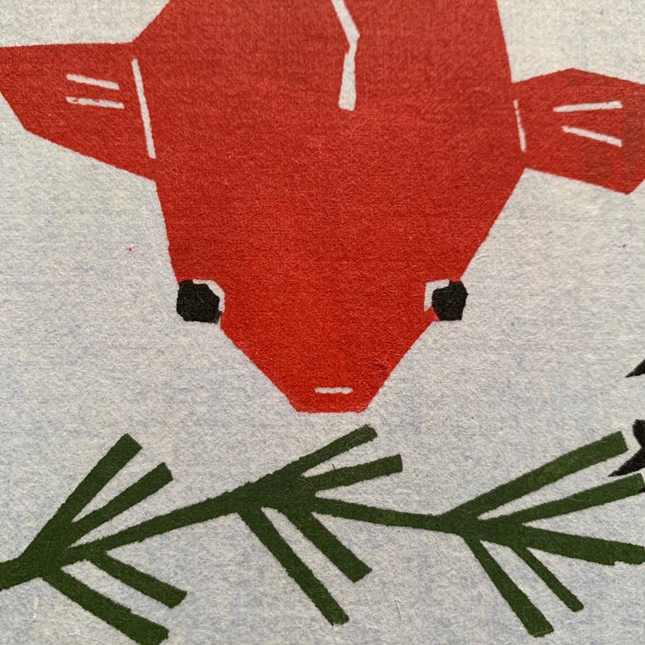 和紙はがき 暑中見舞い2 | katazome-takada