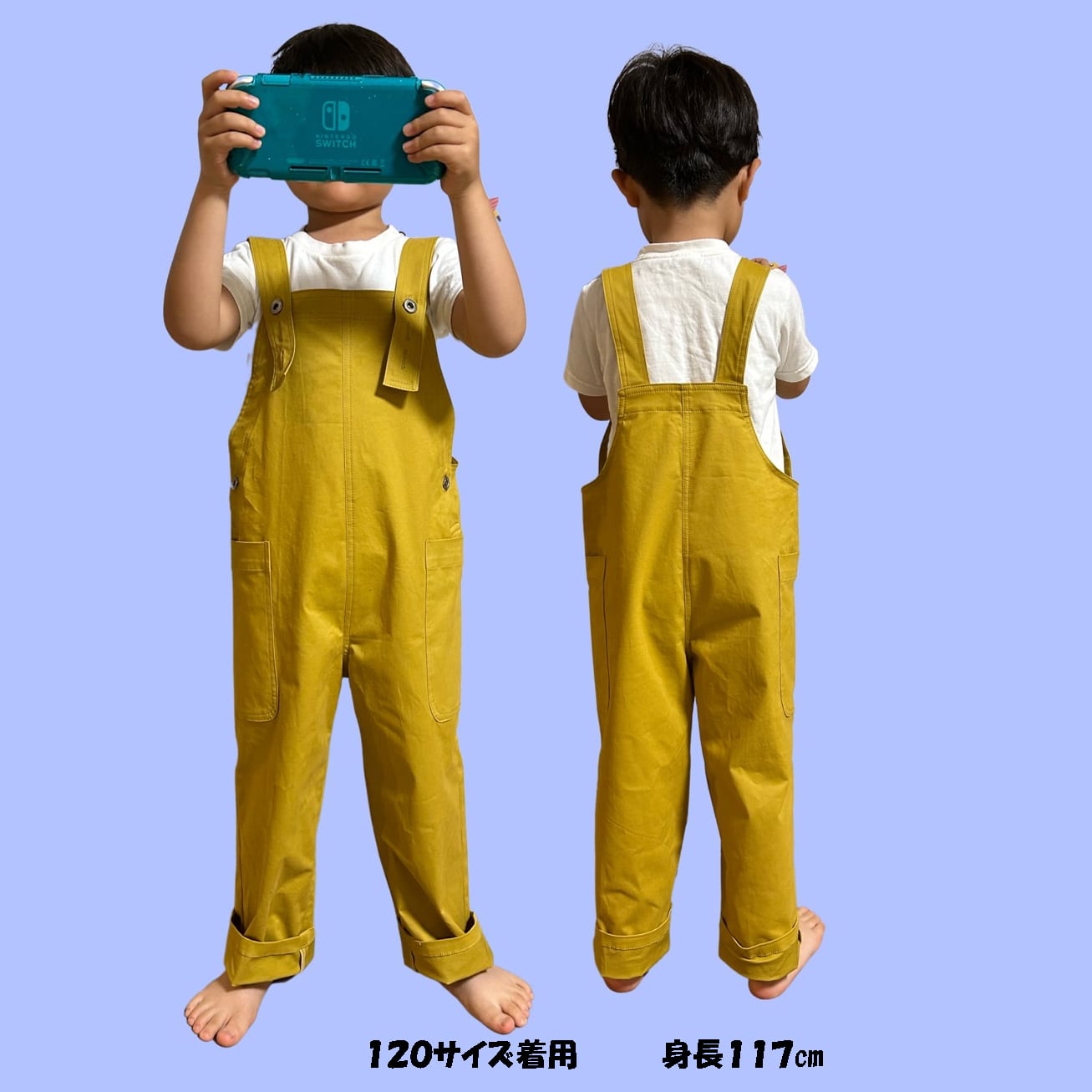 型紙 縫い代付き オーバーオール こども キッズ | 1bunno1