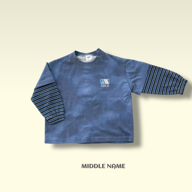 《送料無料》予約:ハニードレープレイヤードT【MIDDLENAME】※ジュニアサイズ