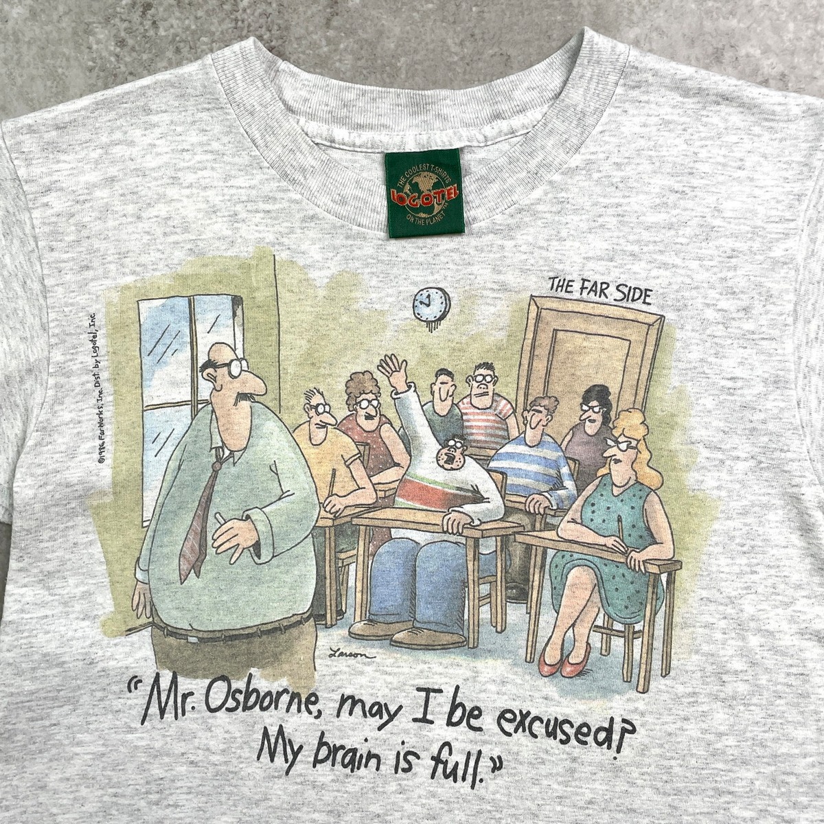 90年代 USA製 THE FAR SIDE アート プリントTシャツ メンズS-M相当 