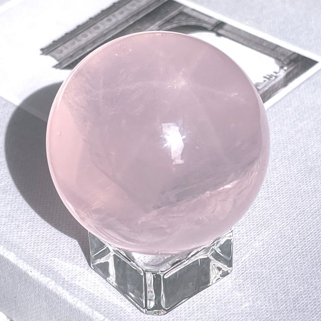 Star Rose Quartz Sphere ✧ スターローズクォーツ スフィア