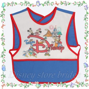 ミッキー＆フレンズ ベビースタイ パーク限定 東京ディズニーランド 東京ディズニーシー ホワイト 食事用 スタイ よだれかけ 赤ちゃん用 エプロン ベビーグッズ