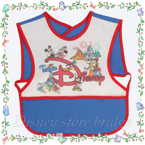 ミッキー＆フレンズ ベビースタイ パーク限定 東京ディズニーランド 東京ディズニーシー ホワイト 食事用 スタイ よだれかけ 赤ちゃん用 エプロン ベビーグッズ