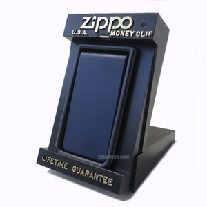 ネイビーブルーのジッポーマネークリップ / Zippo Navy Blue Money Clip