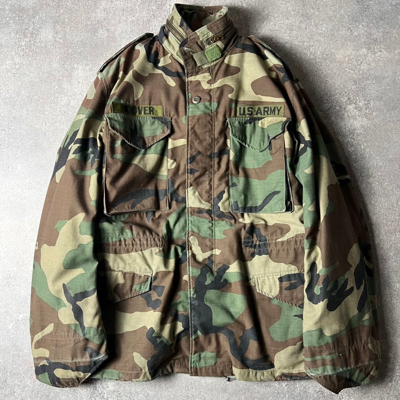 80s 米軍 ライナー付 M65 ウッドランドカモ フィールドジャケットS88 