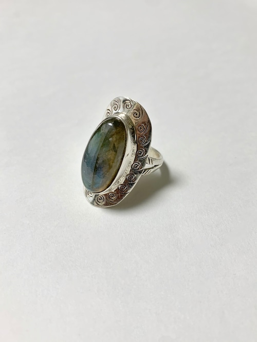 Tibetan Hand Made Gemstone & 925 Silver Ring