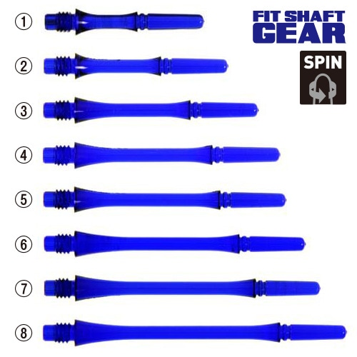 FIT GEAR Slim [SPIN] Clear D-Blue