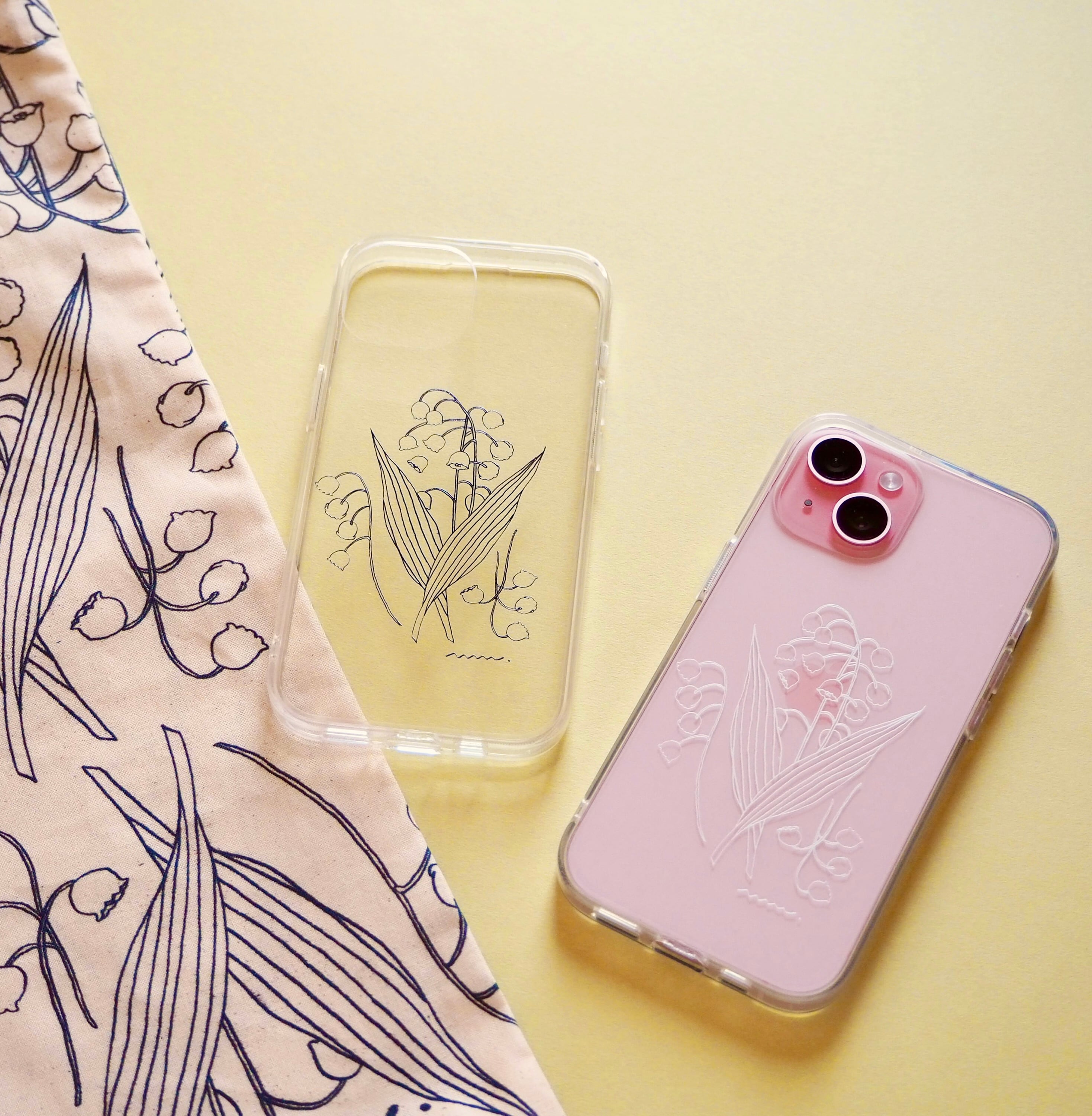 clear iPhone case《踊るヴェール》