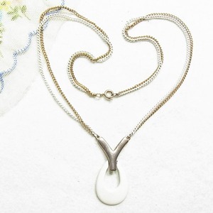 白いペンダントネックレス　 コスチュームジュエリーのセール通販　11380N