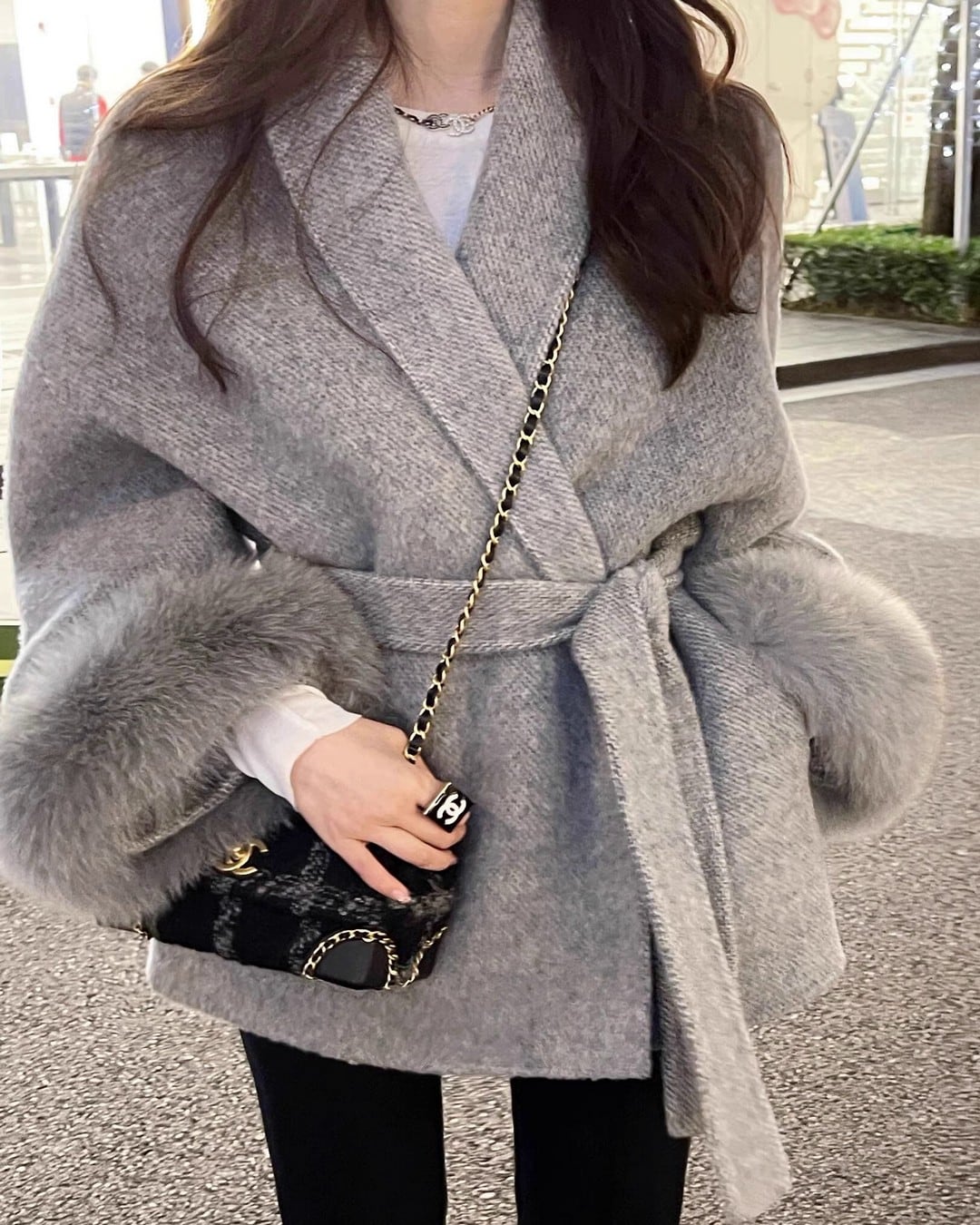 ガウンショートコート A24366