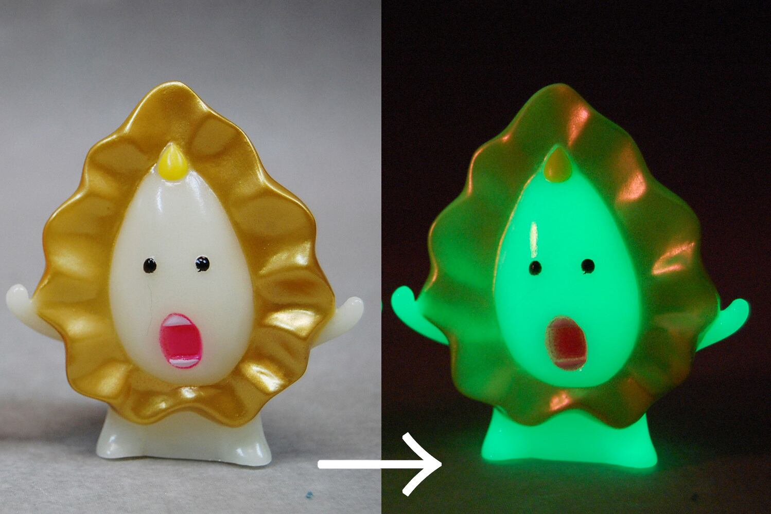 ろくでなし子 / ソフビ蓄光カラー（2種類） | 新宿眼科画廊ショップページ