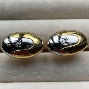 PIERRE CARDIN ロゴ カフリンクス コンビカラー #267