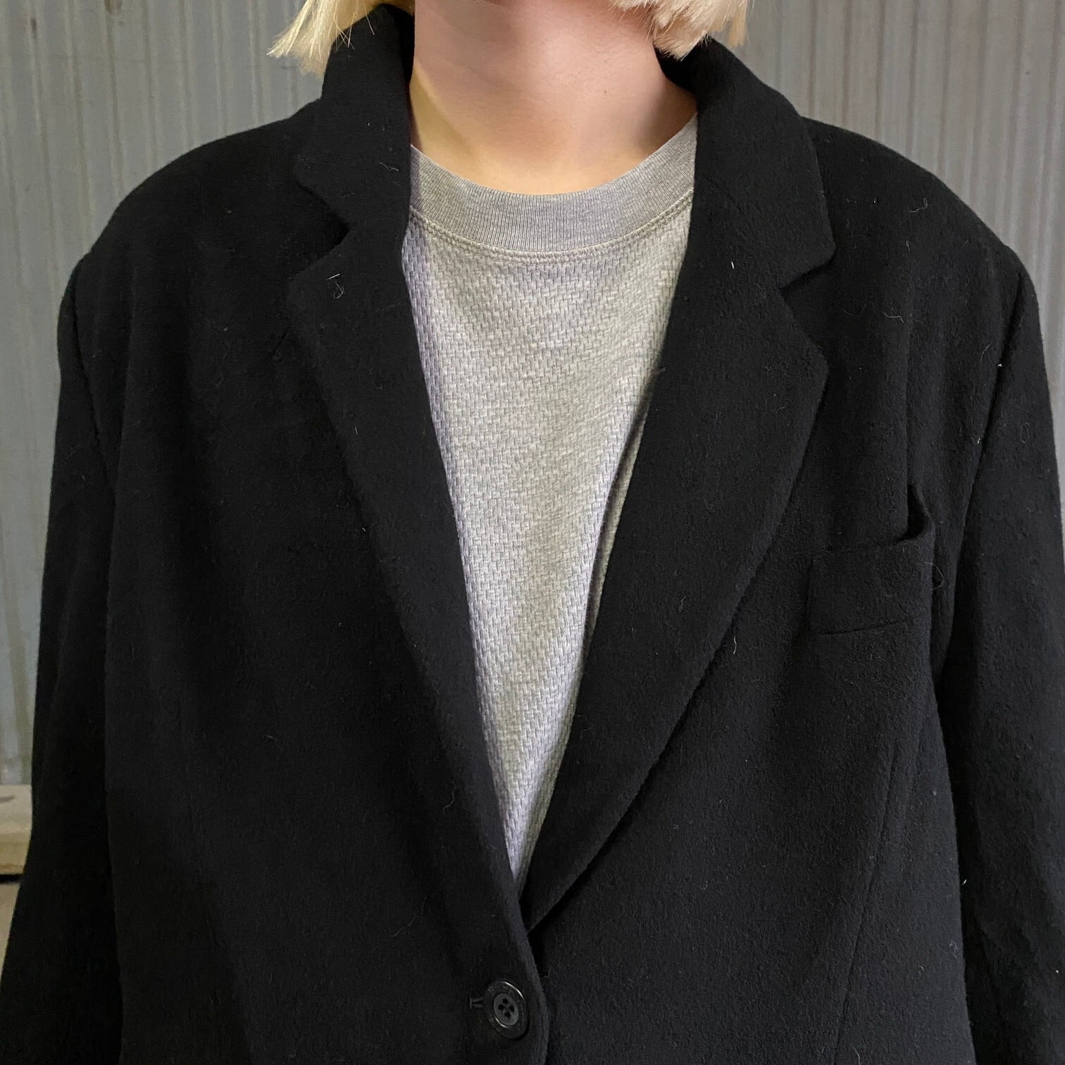 80年代〜90年代 バーバリー カシミヤ混 ウール テーラードジャケット 