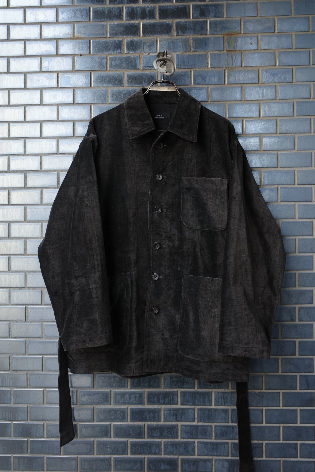 ensou. Smoking Coverallベルベット カバーオール ensou. Smoking Coverall | Gallery KARIOCA