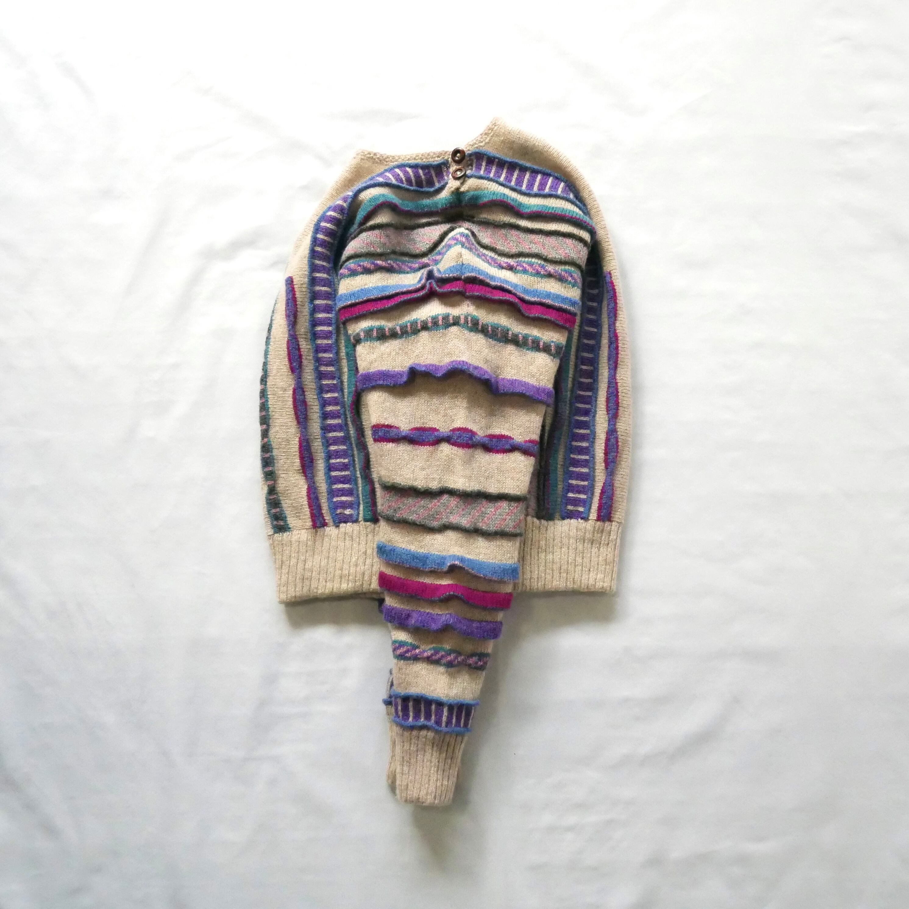 80s vintage madein Scotland nordstrom 3D knit 80年代 ヴィンテージ