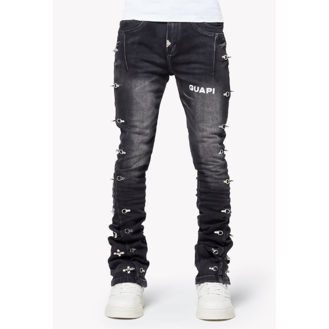 GUAPI / obsidian black lockdown denim