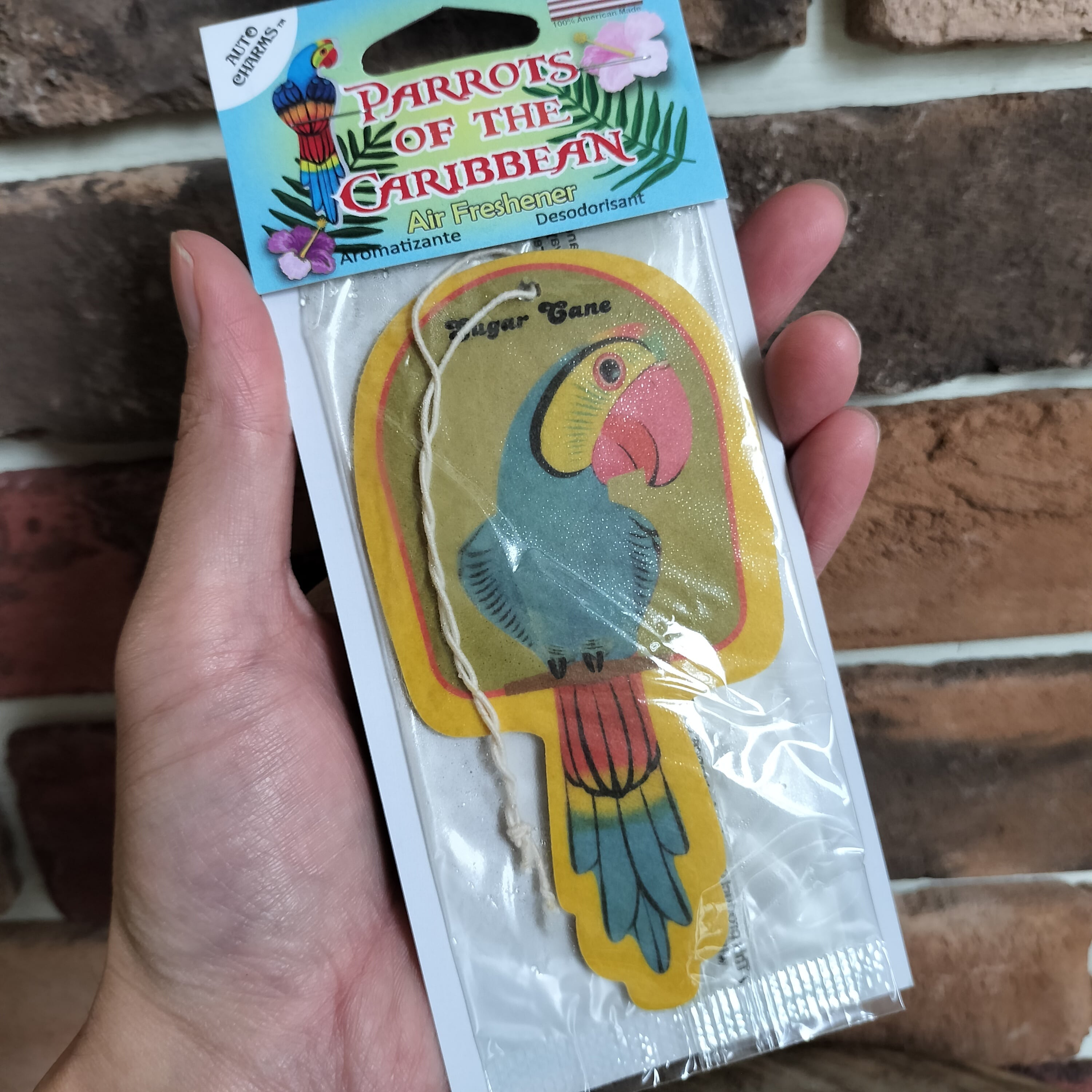 アメリカ製◆エアフレッシュナー/Suger Cane 小鳥 オウム◆アメリカン雑貨 エアフレ 芳香剤