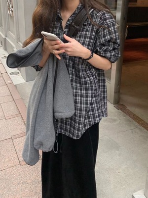 (予約) ounce / Litton check shirt / 2color