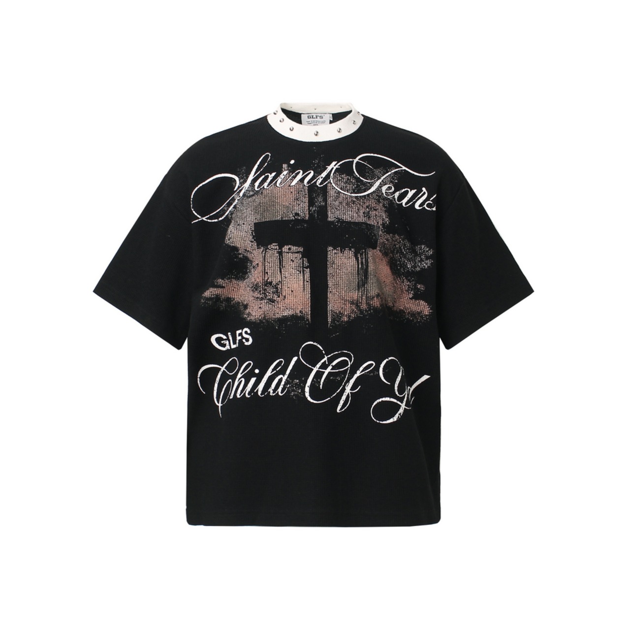 VINTAGE ストリート クロスワッフル Tシャツ T2072