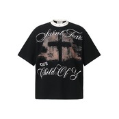 VINTAGE ストリート クロスワッフル Tシャツ T2072