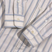 90s 00s Polo by Ralph Lauren ポロ ラルフローレン ESTATE ストライプ 長袖 ワイシャツ ドレスシャツ 41-82 /ホワイト×ブルー系 メンズ ビンテージ