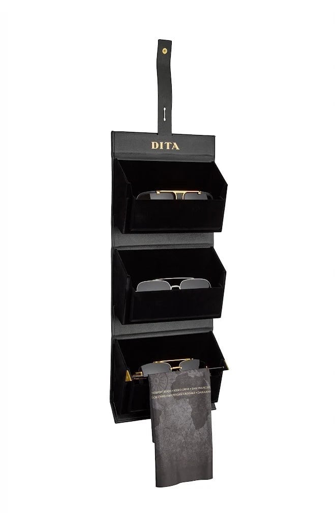 LEATHER 3 FRAME TRAVEL CASE@DITA | Re:TRUST EYEWEAR