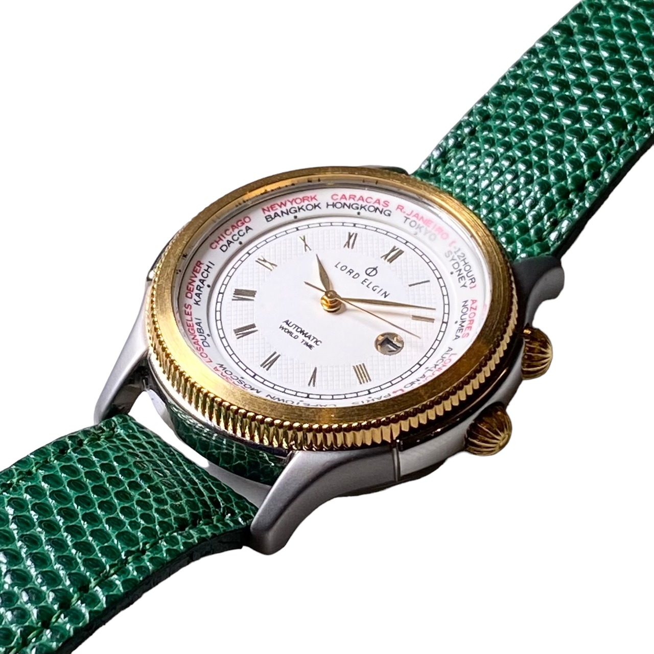 LORD ELGIN automatic watch “WORLD TIME”