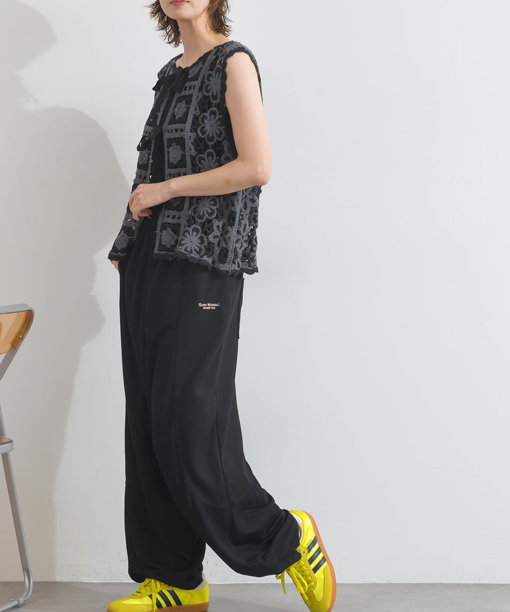 D261114 クロシェモチーフ2WAYベスト / Crochet Motif 2WAY Vest (残り
