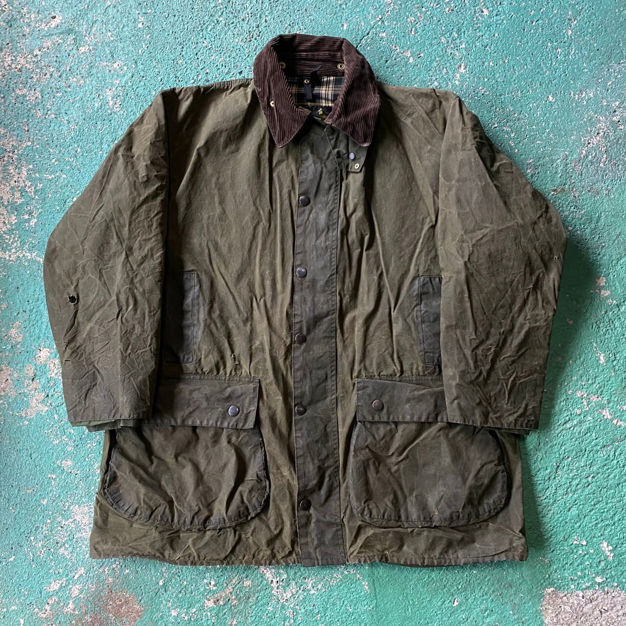 ビッグサイズ 80〜90年代 ビンテージ 旧3ワラント Barbour バブアー