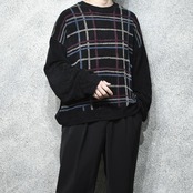 Craft & Barrow check chenille knit