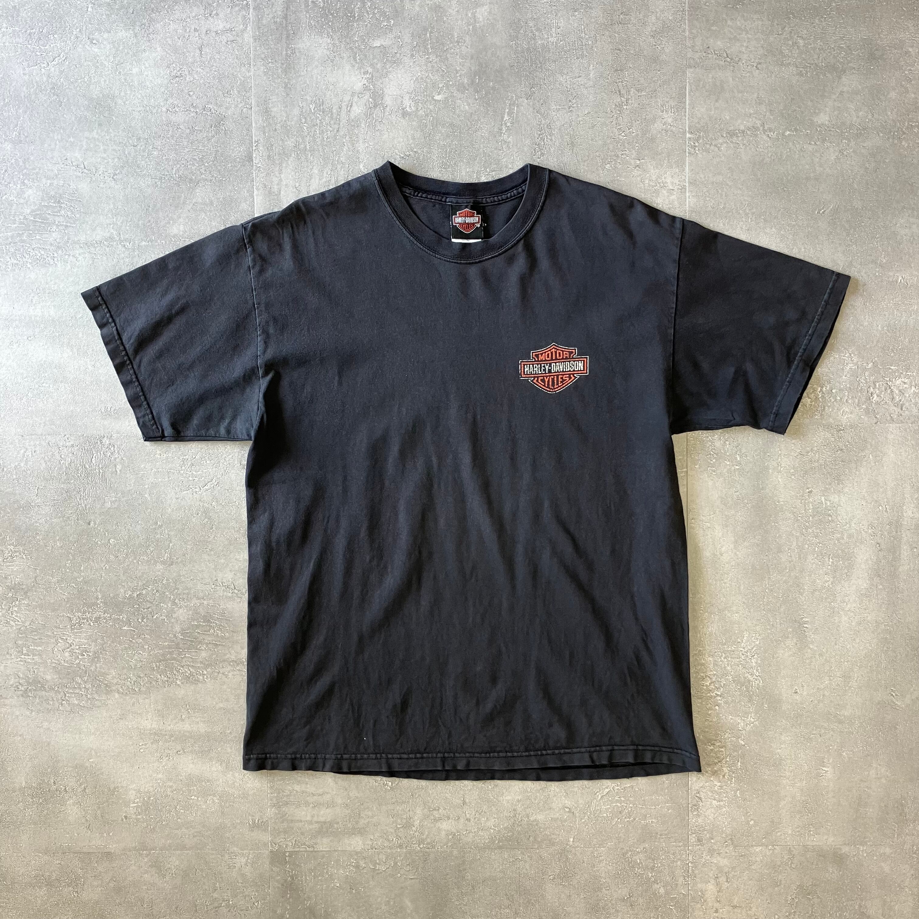 Harley-Davidson 00s usa製 両面プリントTee ブラック L No.2216