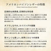 ミニウォレット ラウンドジップ アメリカンバイソン