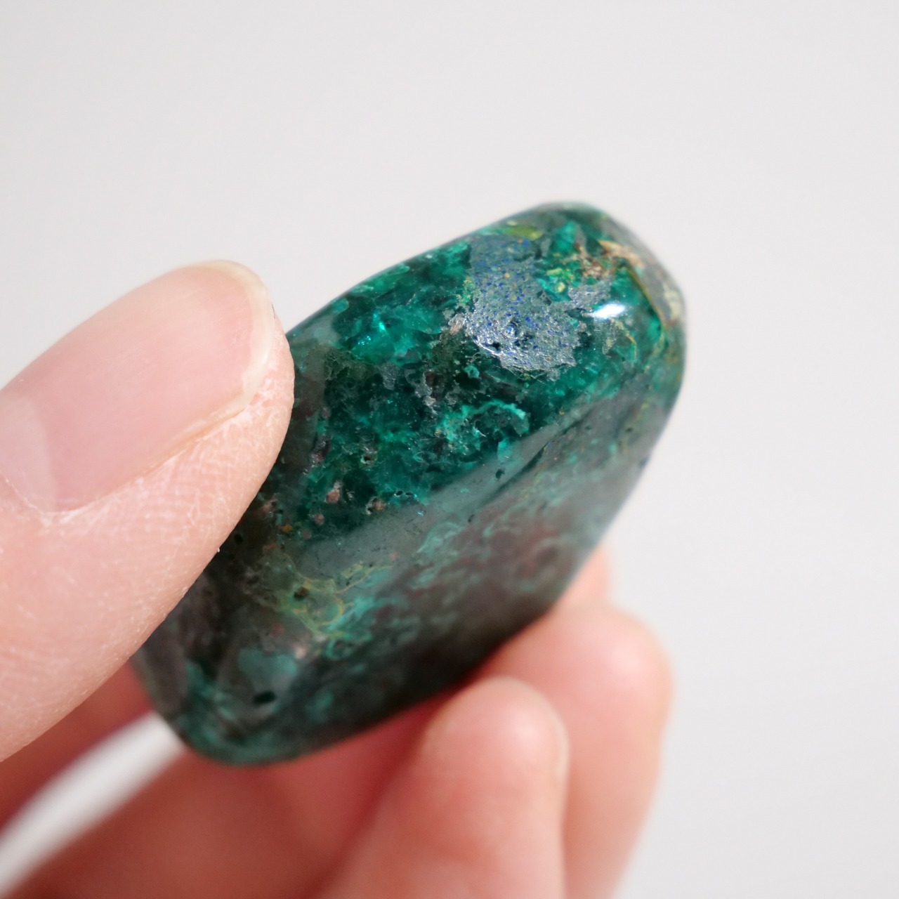 ダイオプテーズ / タンブル 握り石【C】