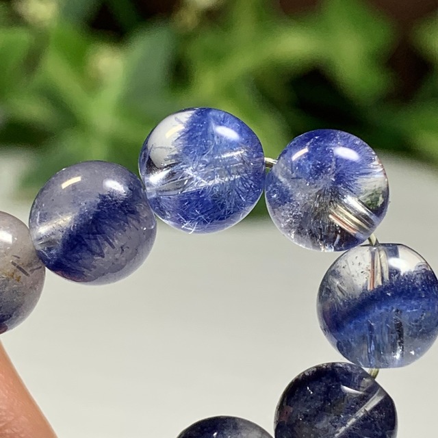 ビッシリタイプ☆デュモルチェライトインクォーツ・ブレスレット