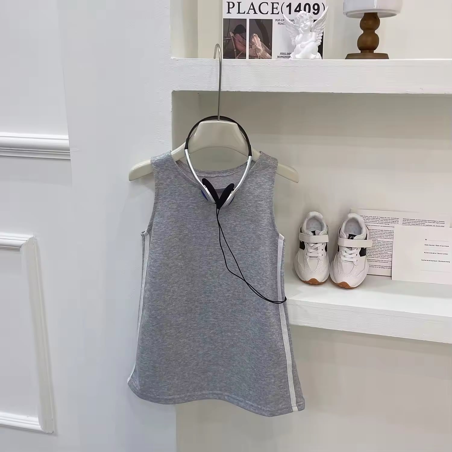 100cm パーカー×タンクトップワンピースset up