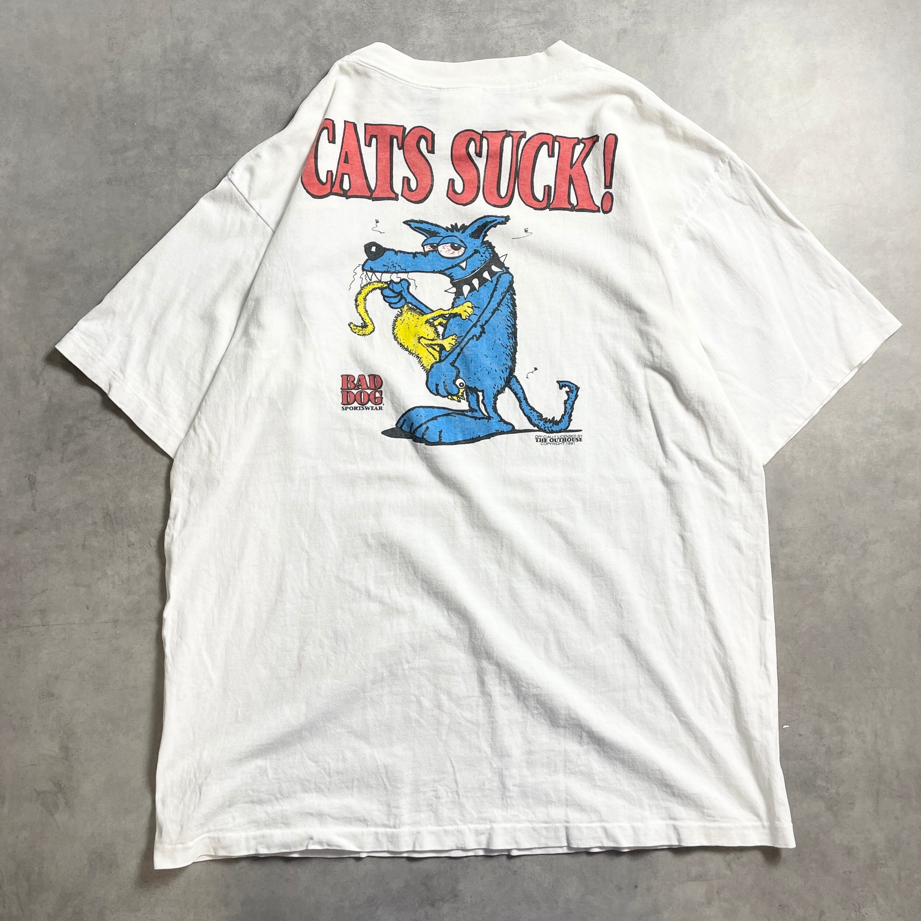 90s USA製 BAD DOG ジョーク vintage T-shirt