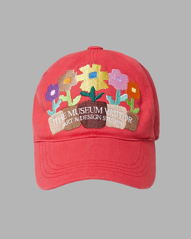 [THE MUSEUM VISITOR] FIVE FLOWER POT BALL CAP (RED)  正規品 韓国ブランド 韓国通販 韓国代行 韓国ファッション