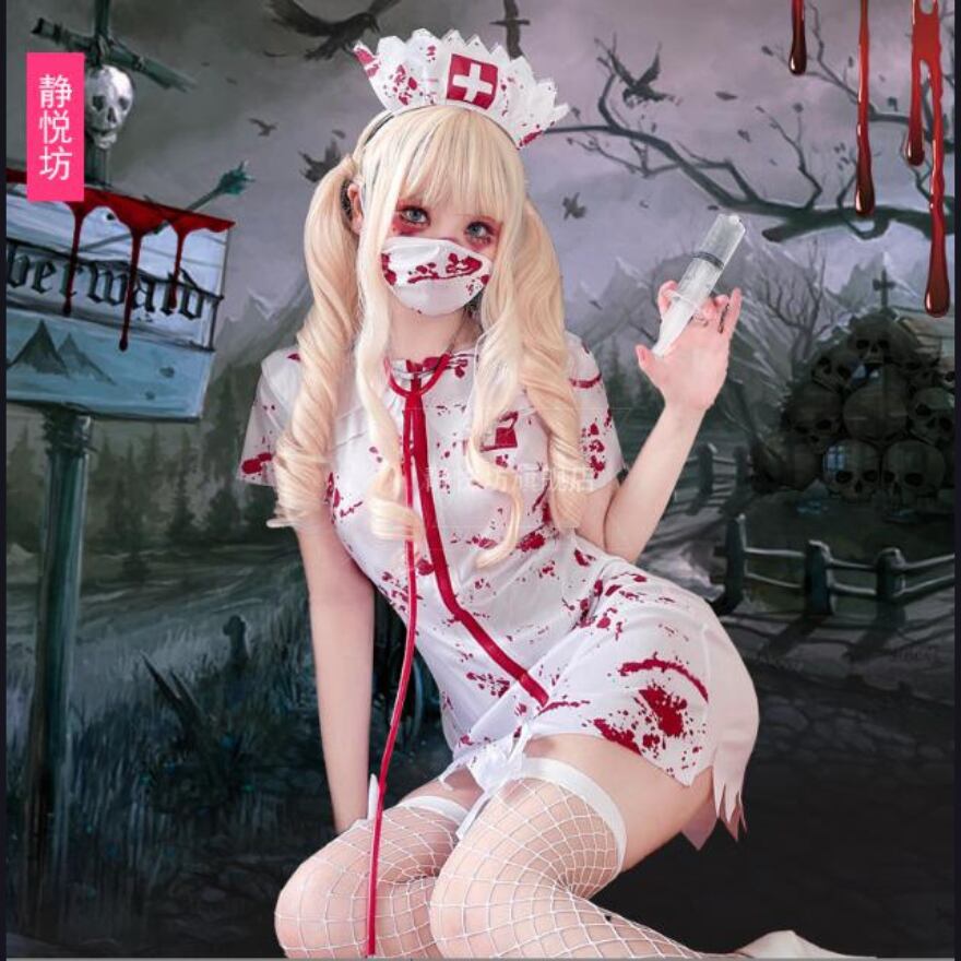 サブカル 服 地雷系 通販 コスプレ ブランド 静悦坊 女医 ハロウィン 仮装 イベント衣装 パーティ ゆめかわ ロリィタ lolita