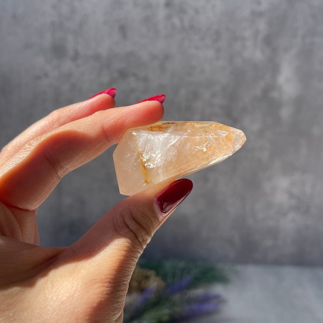 ブラジル・バイーア州産【ゴールデンヒーラー＆ローズクォーツ】フリーフォーム ⑬ 鉱物 天然石 パワーストーン