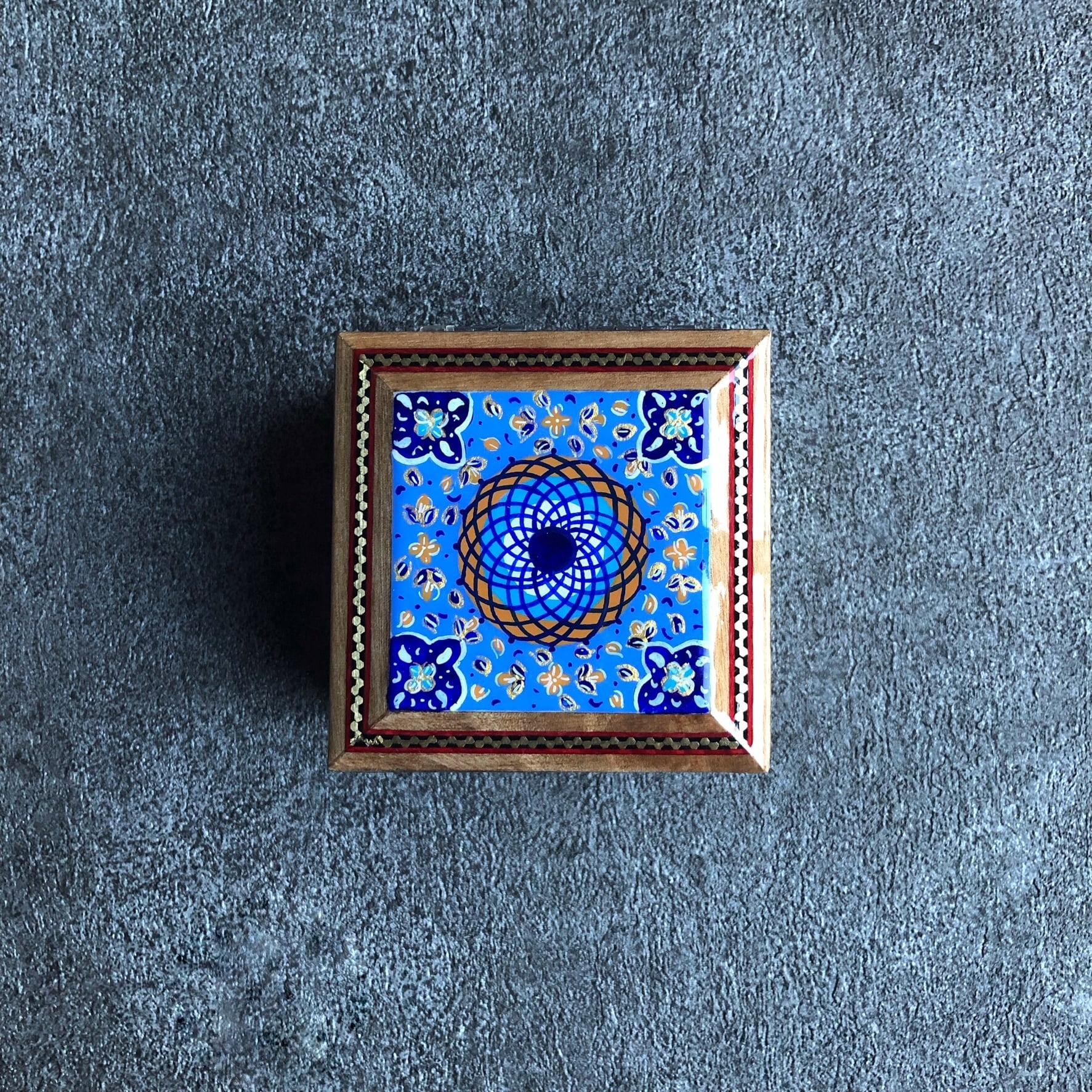 茶道具 八卦盆 木製 真塗 禍々しい 貝入 tz28-037 ※画像は見本 