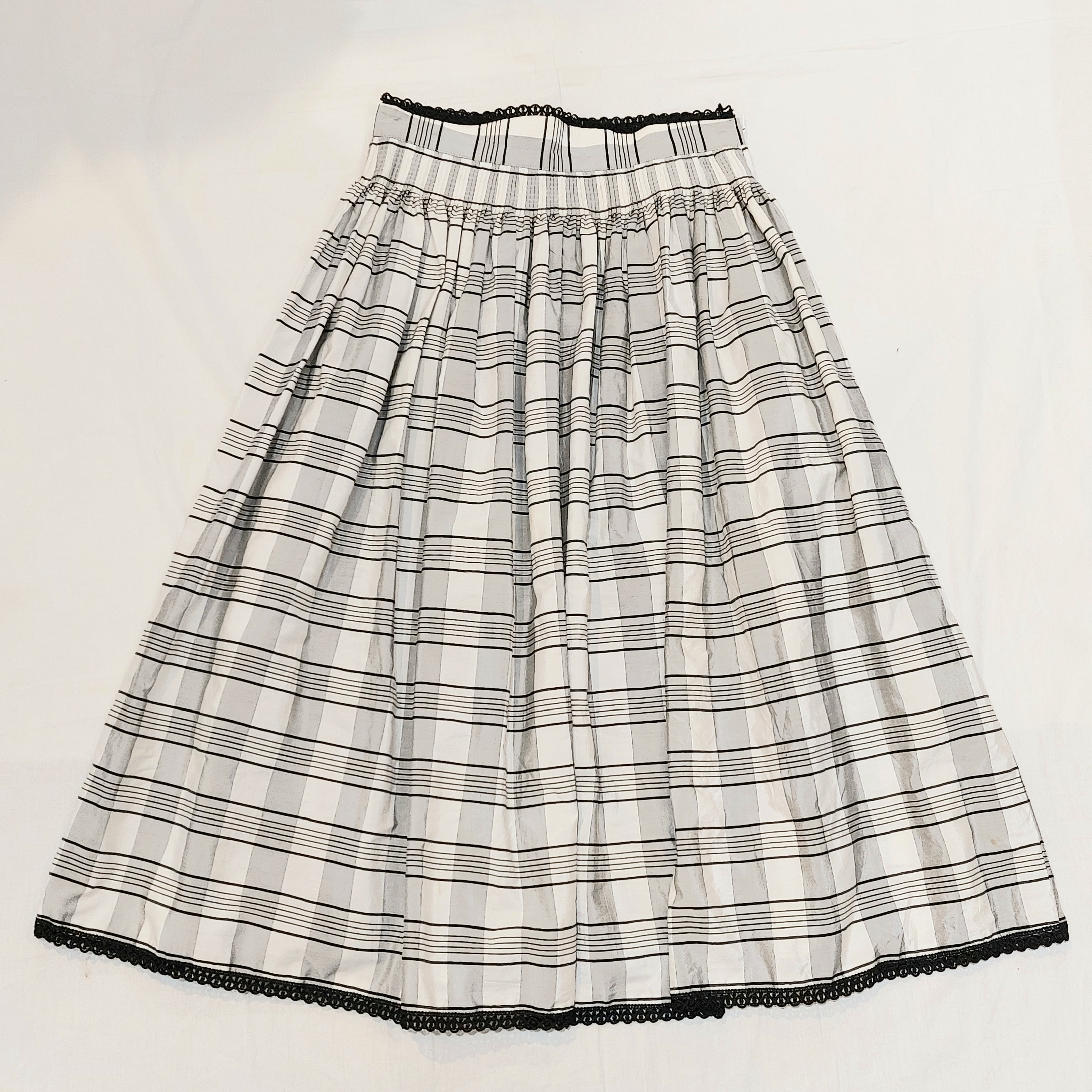 Check long skirt[o-822] | PREIN