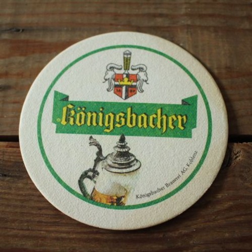 ヴィンテージ ビールの厚紙コースター49 Königsbacher