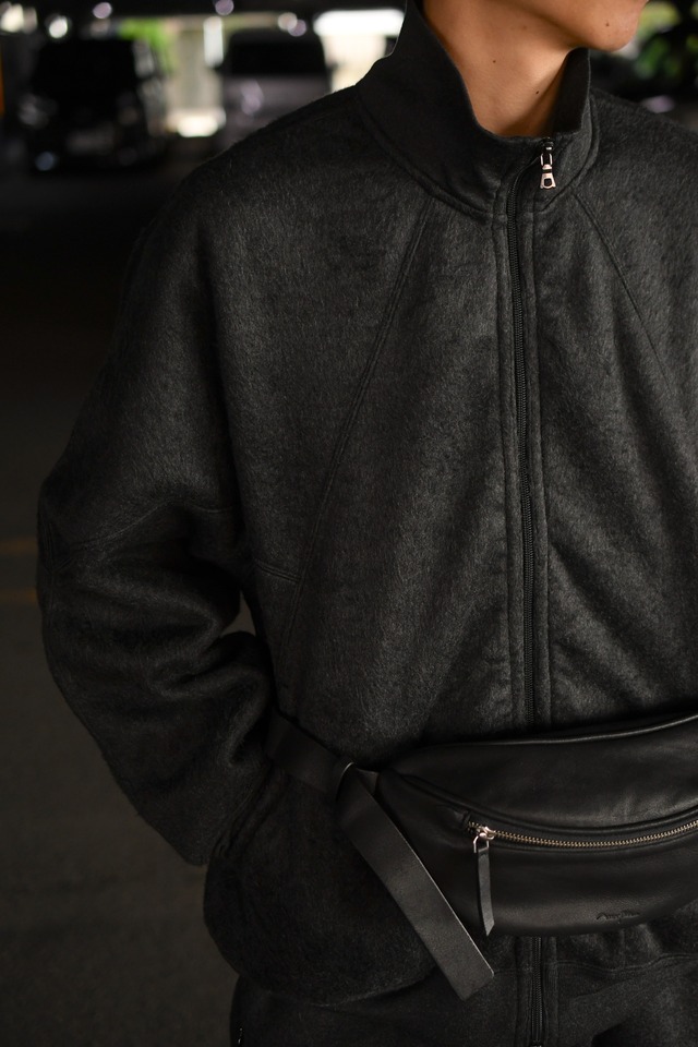 blurhms /  Pe/Silk Fleece Track Jacket (HeatherBlack)