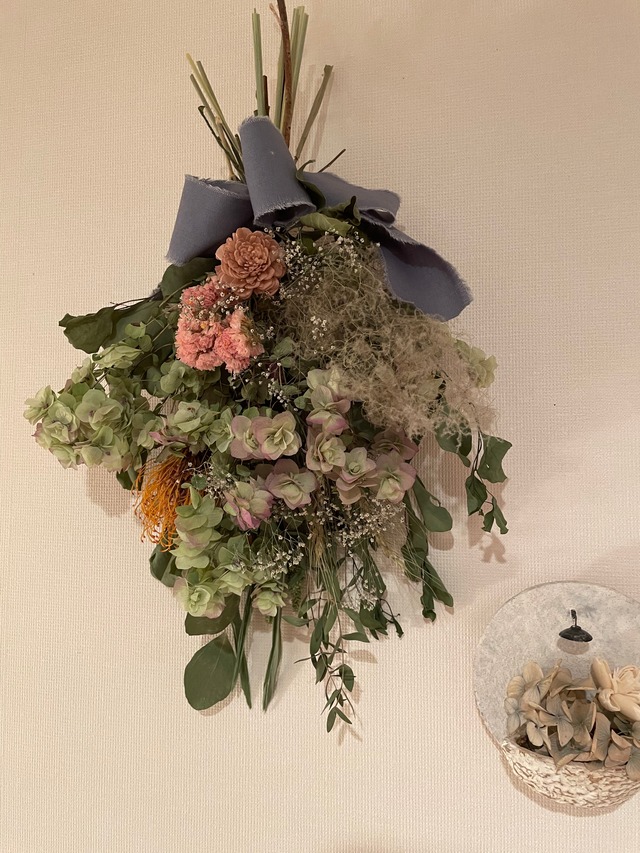 花オレガノのスワッグ