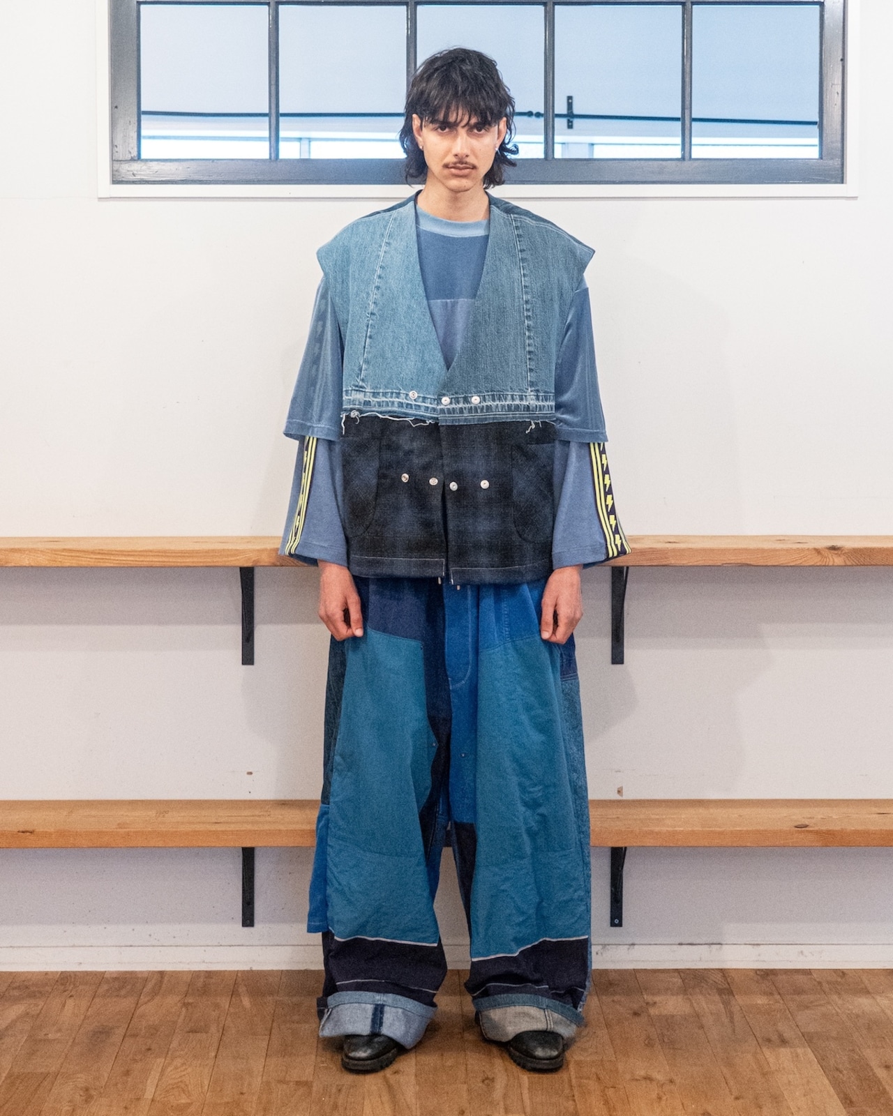 MK27A-V-01  CLOAK-VEST  #BLU  TYPE２