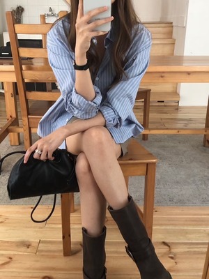 [VERVEINE] hills stripe shirt / 3color