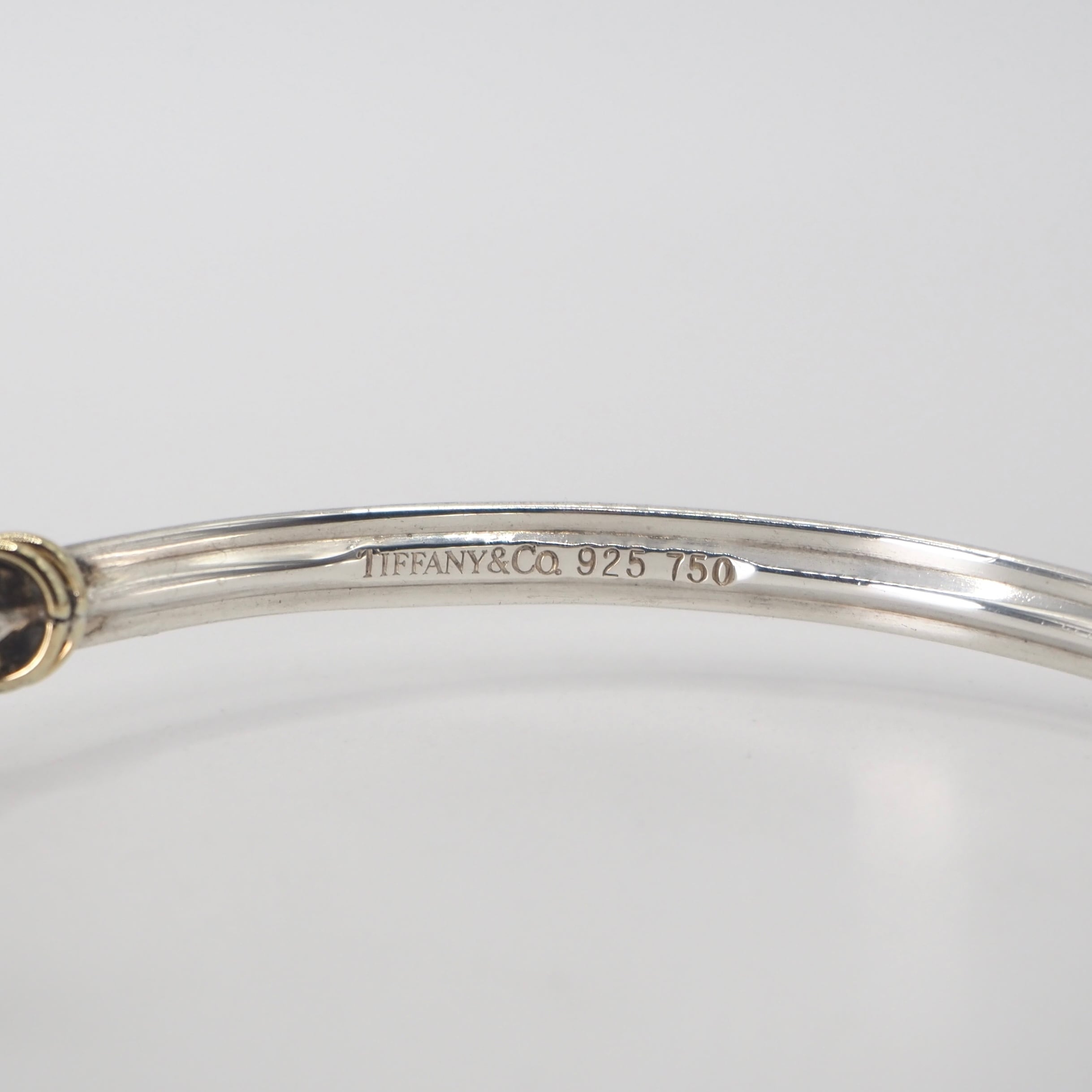 Tiffany&Co. フック&アイ バングル シルバー925 K18 ティファニー