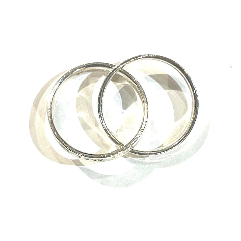 JADEX 公式アカウント　Tiffany & Co. シルバーリング 希少【TIFFANY&CO.】2191 1837 名品ダブルリング／シルバー925／20号