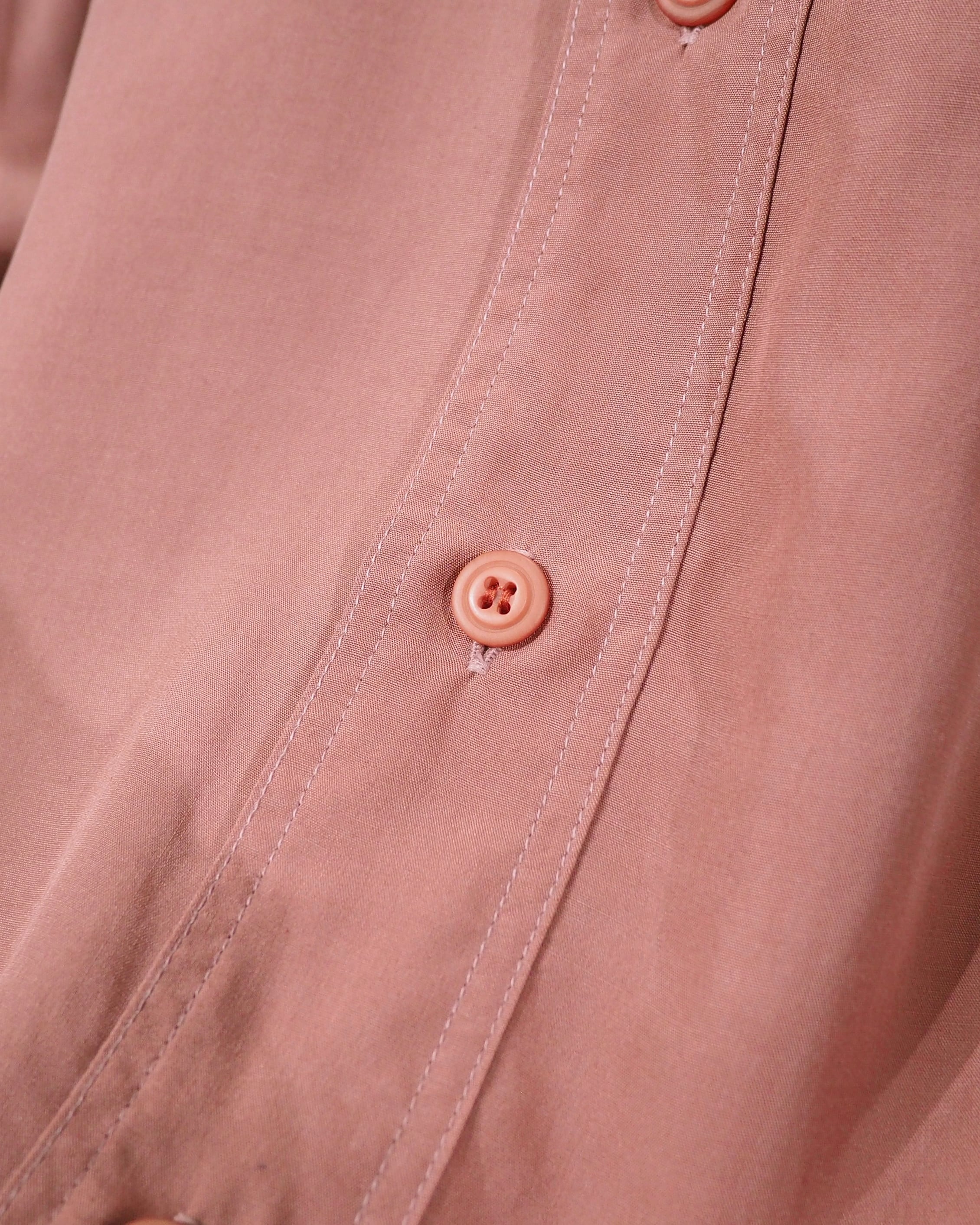 1990s " Allegri ‐ 鈍煤 " Beautiful Dusty Pink Color vintage Drape loose shirt