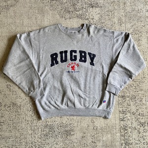 1990s  RUSSELL High Cotton Sweatshirts "RUGBY" L  F896
